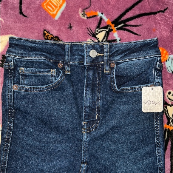 Free People 25 skinny color Blue Indigo - Picture 4 of 10